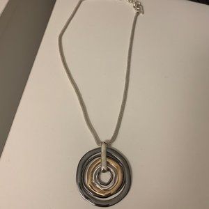 Concentric circles necklace